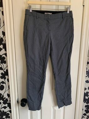 Dalia Navy and White Polka-Accent Pants cute comfy classic coastal